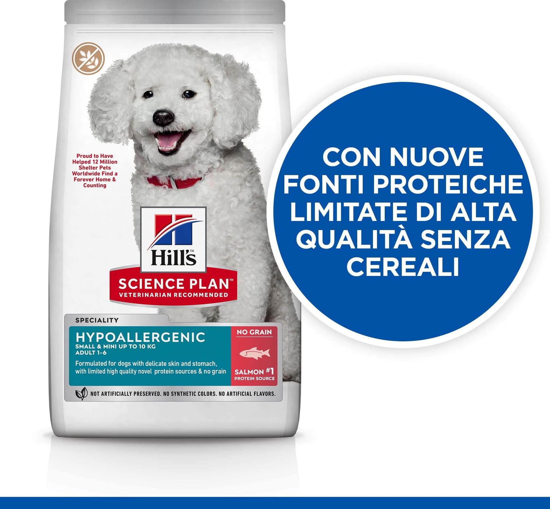 Hill's Science Plan Hypoallergenic Adult Small&Mini Dog al Salmone in Secco 101 Market - Poggibonsi, commercioVirtuoso.it