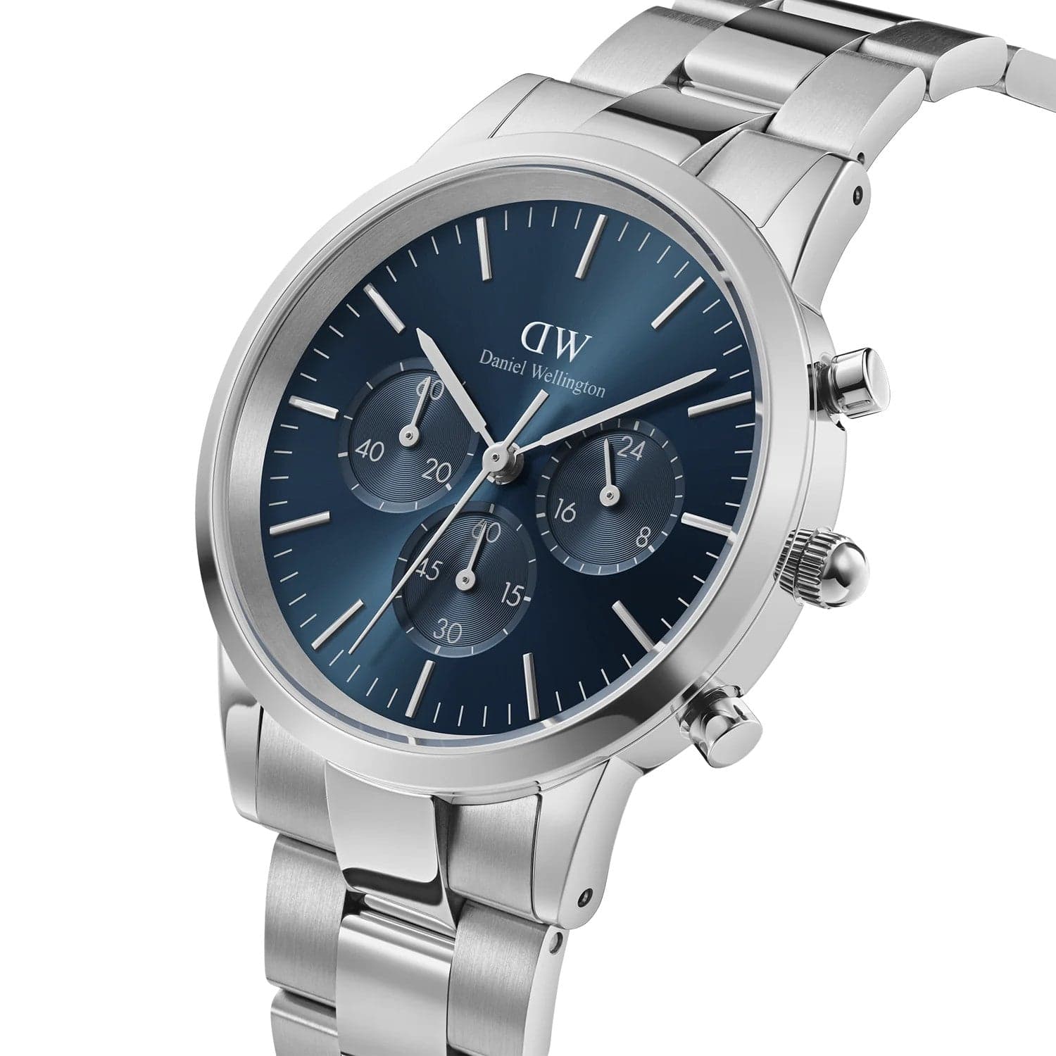 Daniel Wellington - ICONIC CHRONOGRAPH LINK ARCTIC in Orologi da polso Alba Gioielli - Casoria, commercioVirtuoso.it