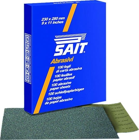 Sait Saitac grana 1200 da 230x280mm carta vetrata abrasiva a fogli - 2pz