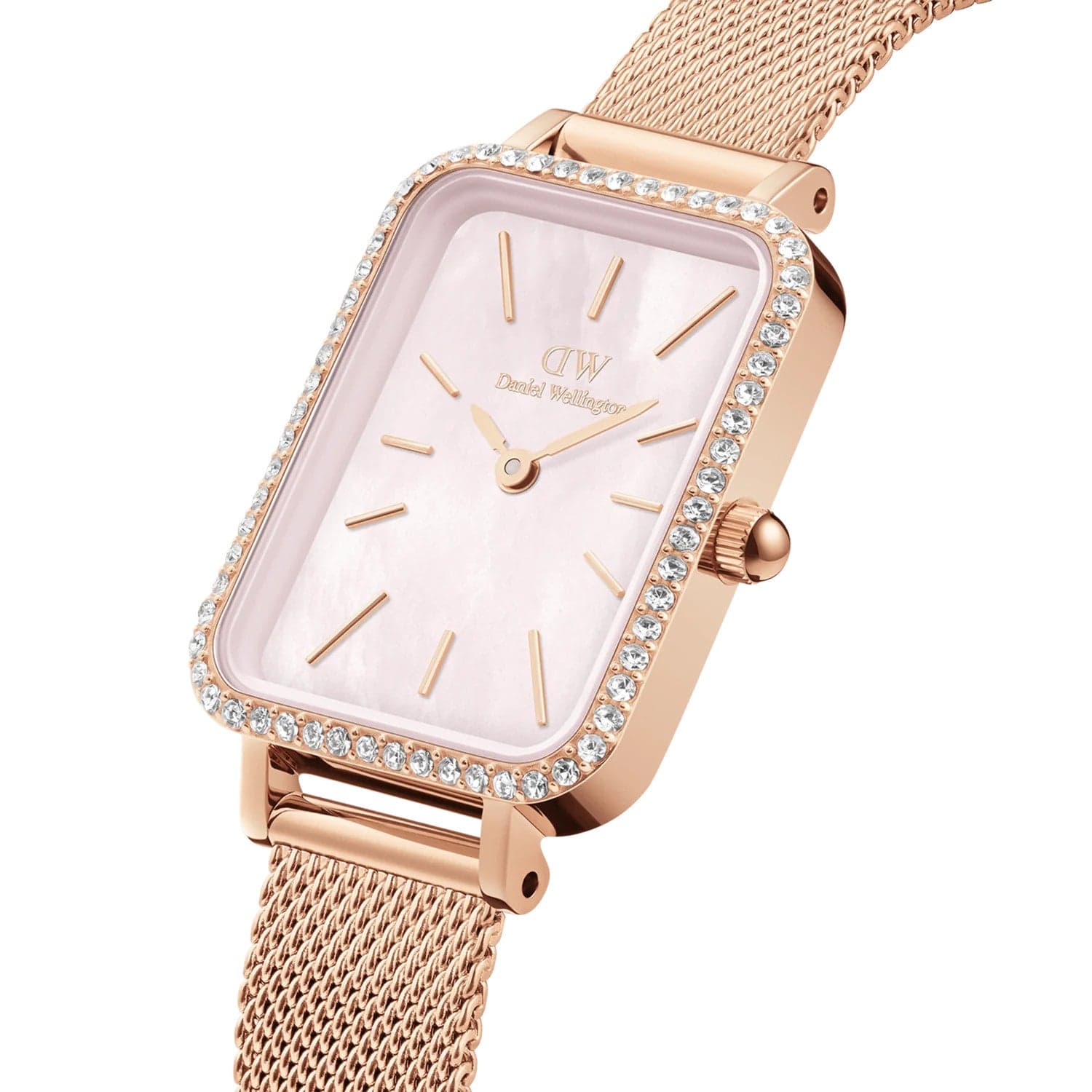 Daniel Wellington - QUADRO LUMINE BEZEL MELROSE PINK MOP. in Orologi da polso Alba Gioielli - Casoria, commercioVirtuoso.it