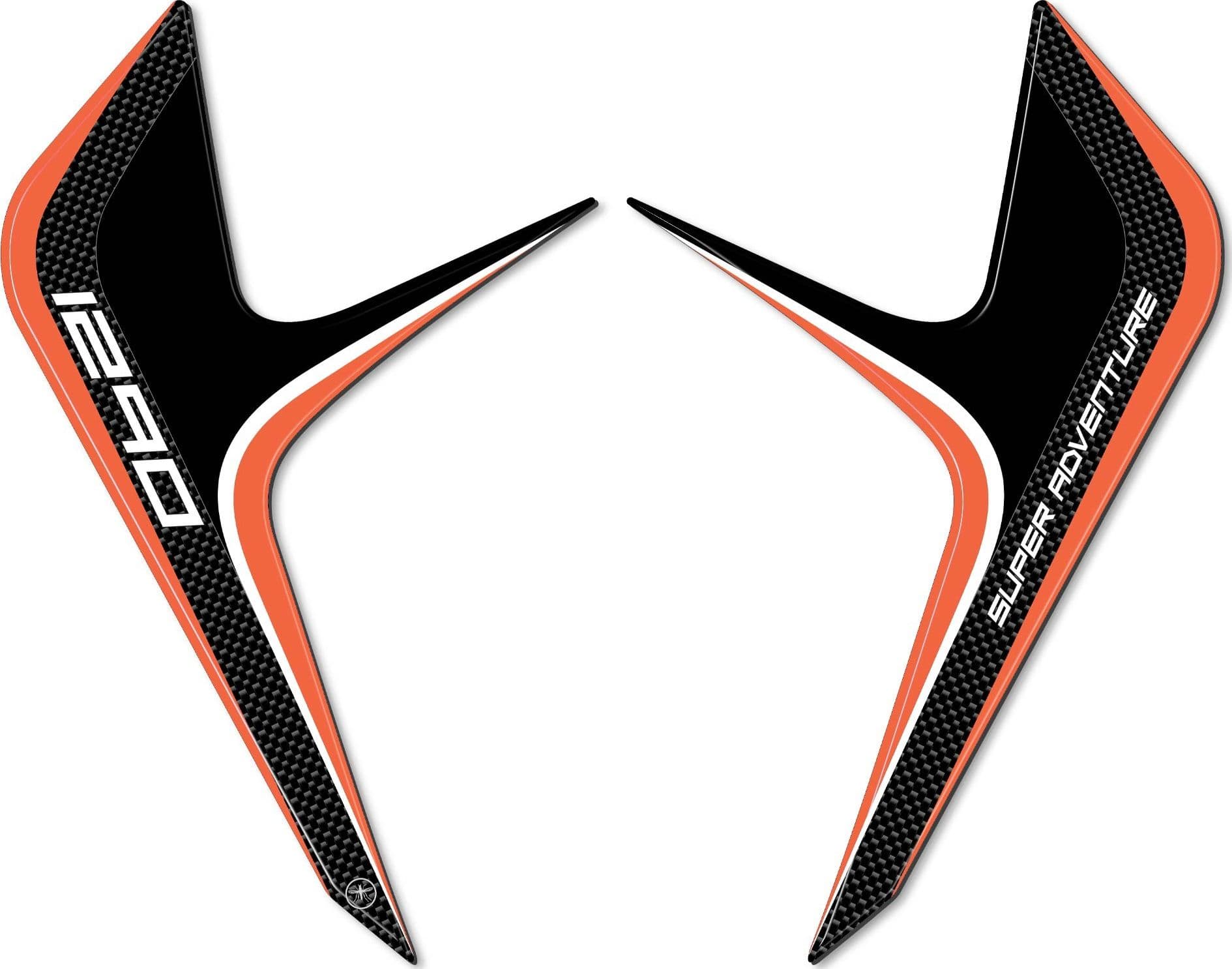 Adesivi Protezioni Frontali compatibili con KTM 1290 Super Adventure S 2017-2020 in Decalcomanie adesivi e magneti LabelBike - Bibbiano, commercioVirtuoso.it