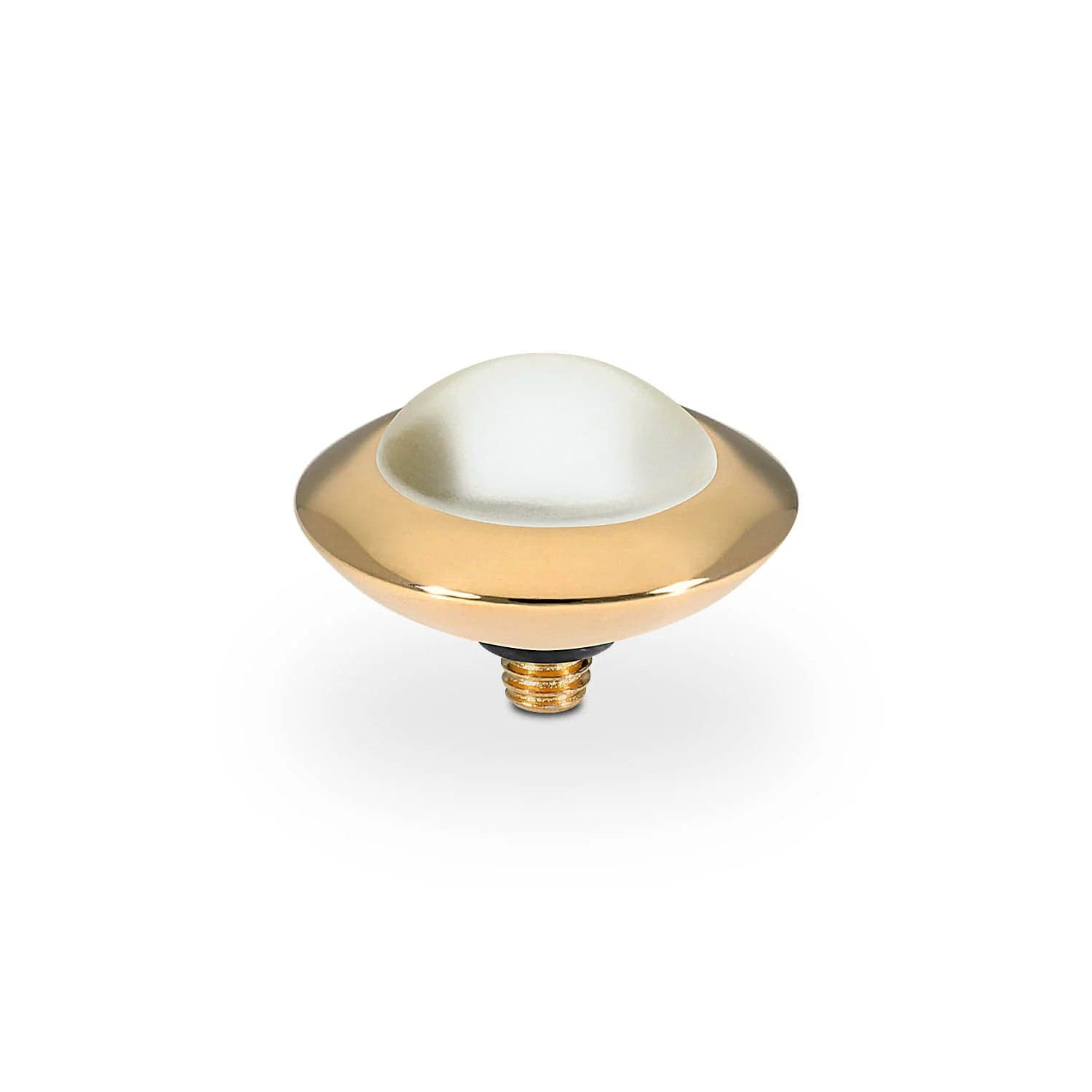 QUDO    Tondo Top 13 mm cream perl - Gold