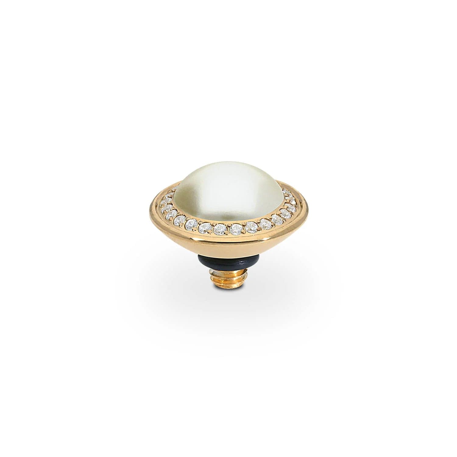 QUDO    Tondo Deluxe Top 9 mm - Gold cream pearl