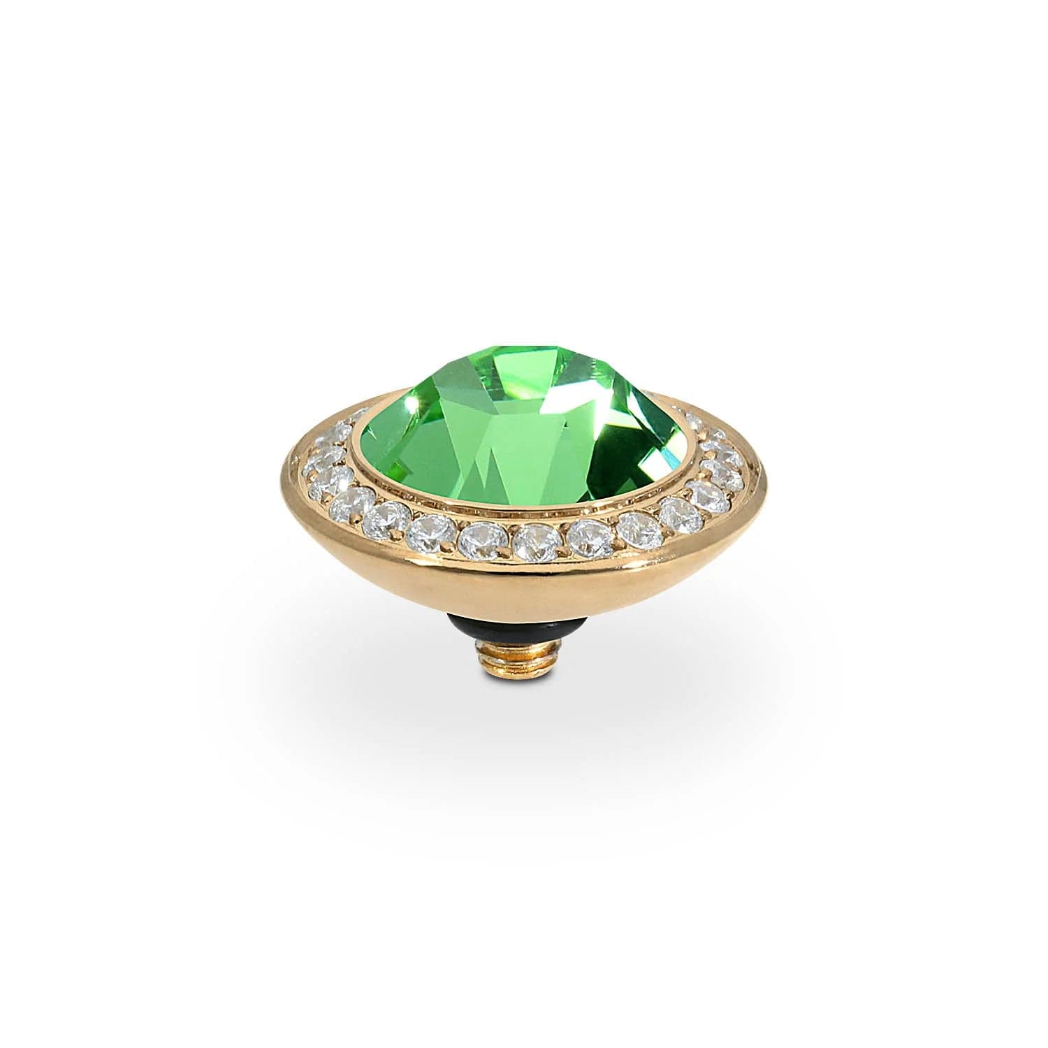 QUDO    Tondo Deluxe Top 13 mm - Gold peridoto