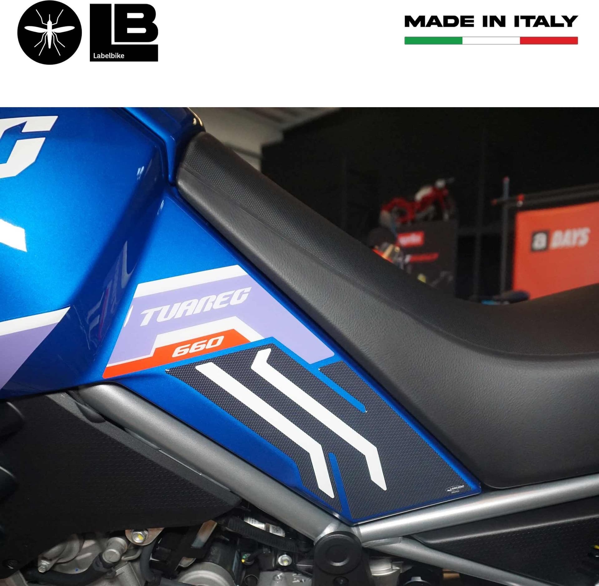 Adesivi Protezioni Laterali serbatoio compatibili con Aprilia Tuareg Tagelmust in Decalcomanie adesivi e magneti LabelBike - Bibbiano, commercioVirtuoso.it