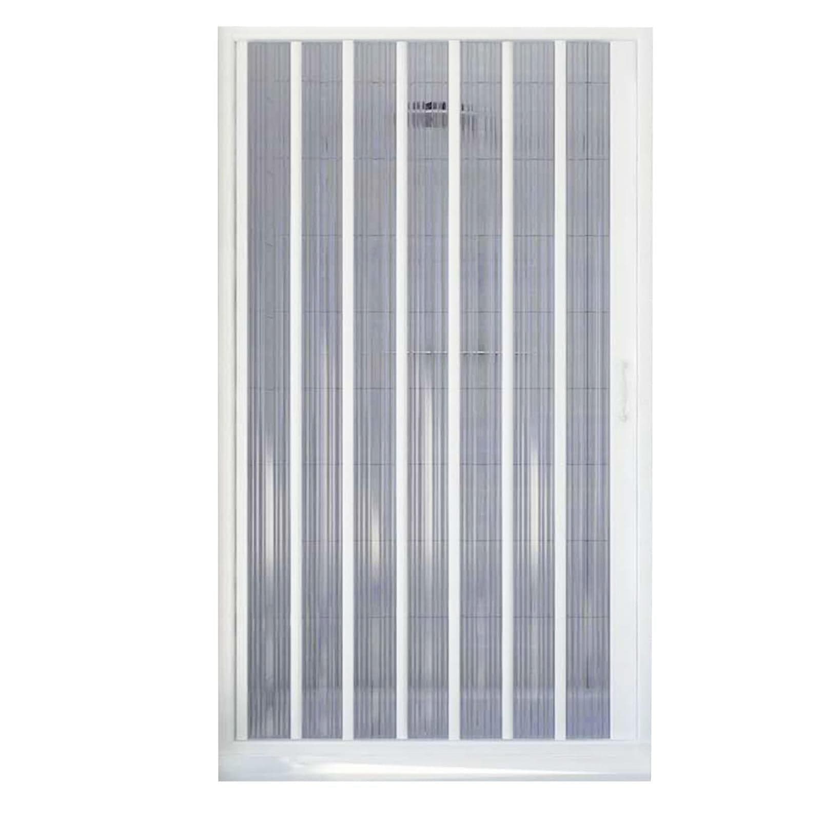 Box doccia per nicchia apertura laterale a soffietto riducibile "Made in Italy" – 80 X h 185 cm – Forte – armadio