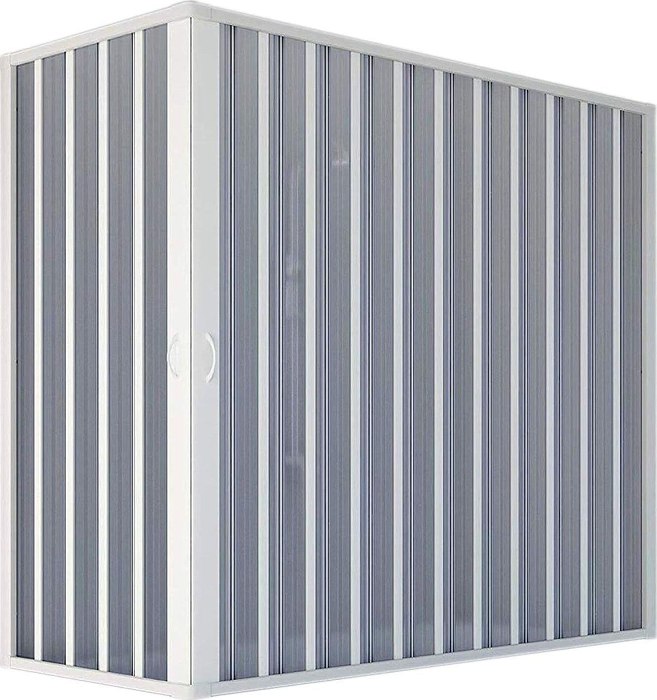 Box sopra vasca angolare "Flex" con fascia larga apertura centrale a soffietto riducibile "Made in Italy" - 14