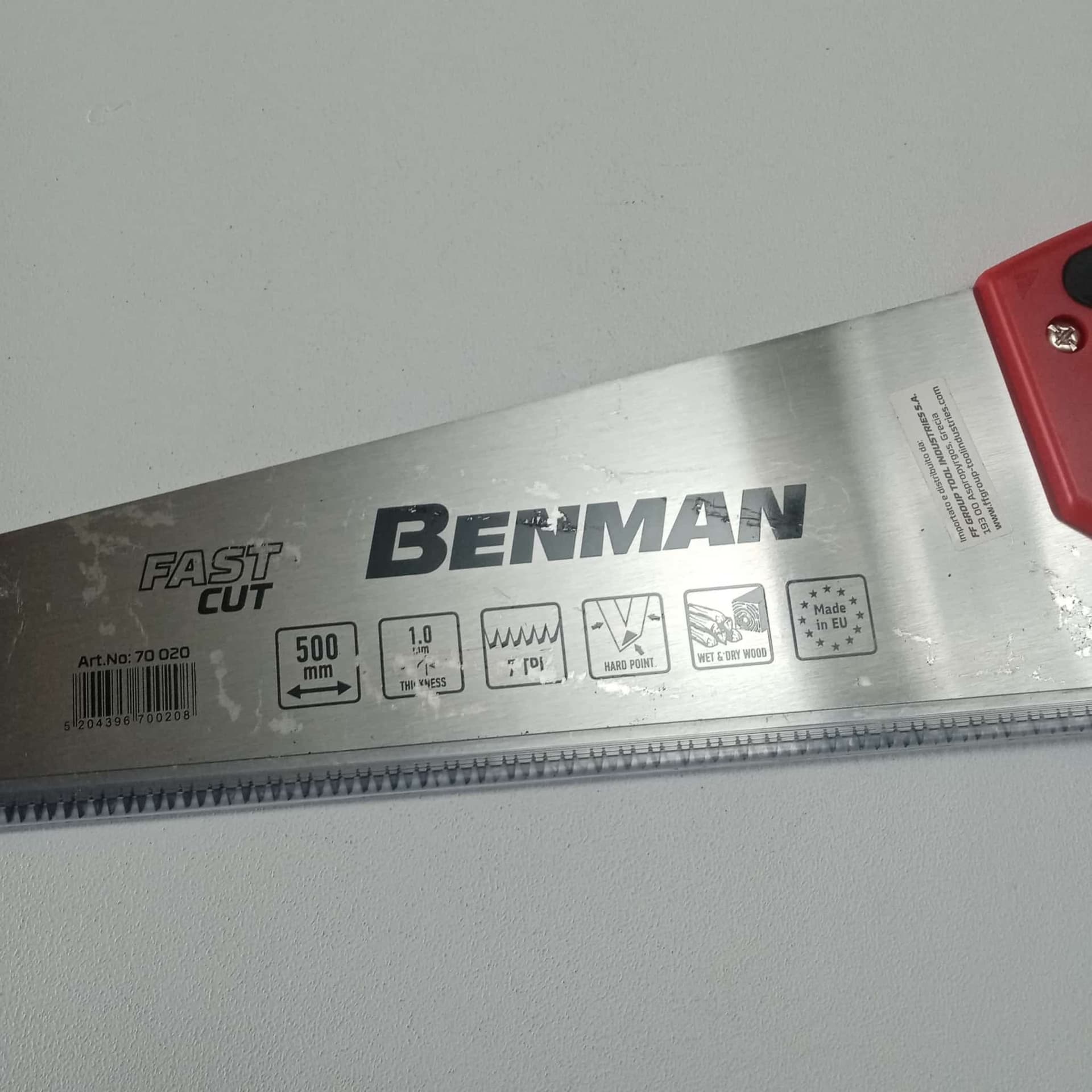 BenMan Fast Cut da 500mm segaccio professionale bilama per taglio legno impugnatura ergonomica in Seghe a mano Aloiserw.com - Altomonte, commercioVirtuoso.it