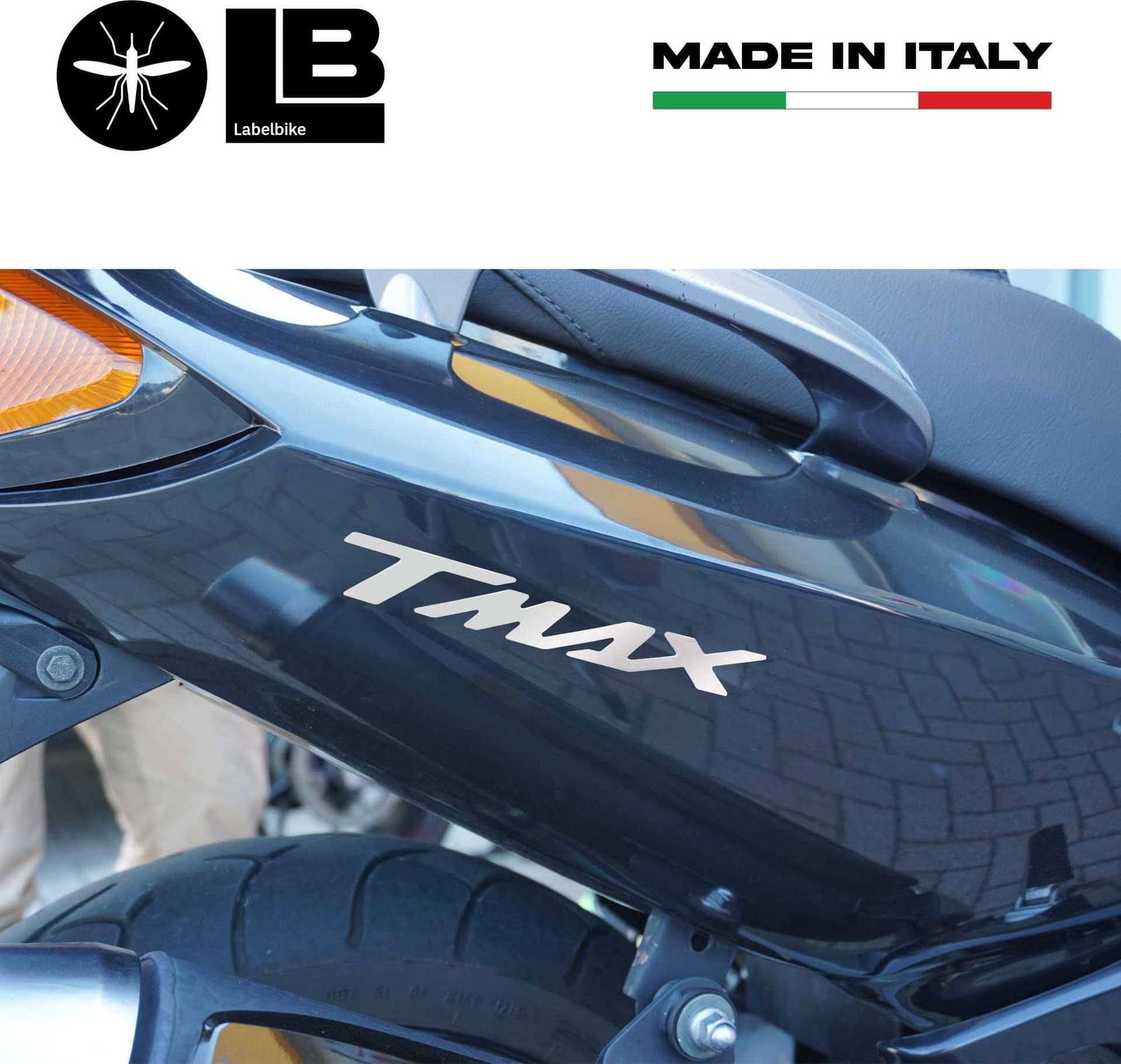 adesivi resina 3D Scritte tmax scooter compatibili con Yamaha T-Max 500-530-560 in Decalcomanie adesivi e magneti LabelBike - Bibbiano, commercioVirtuoso.it