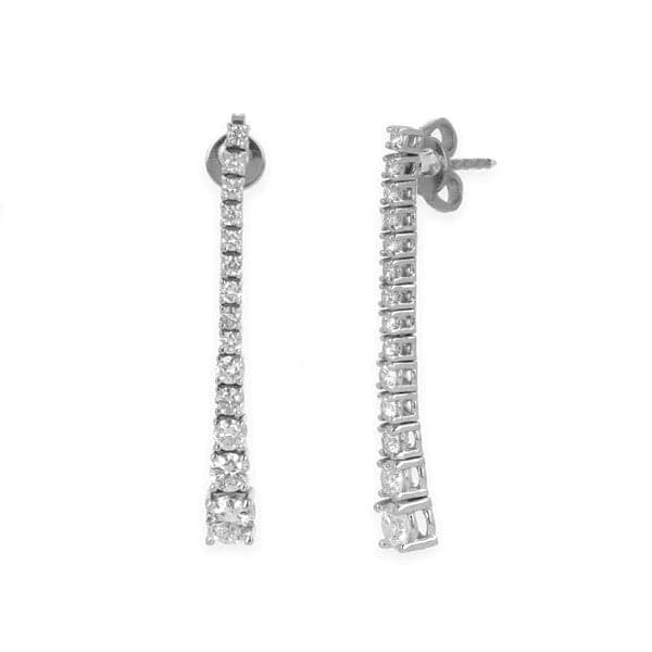 Namuri - Orecchini Degradè In Oro Bianco 18K E Diamanti in Orecchini Alba Gioielli - Casoria, commercioVirtuoso.it