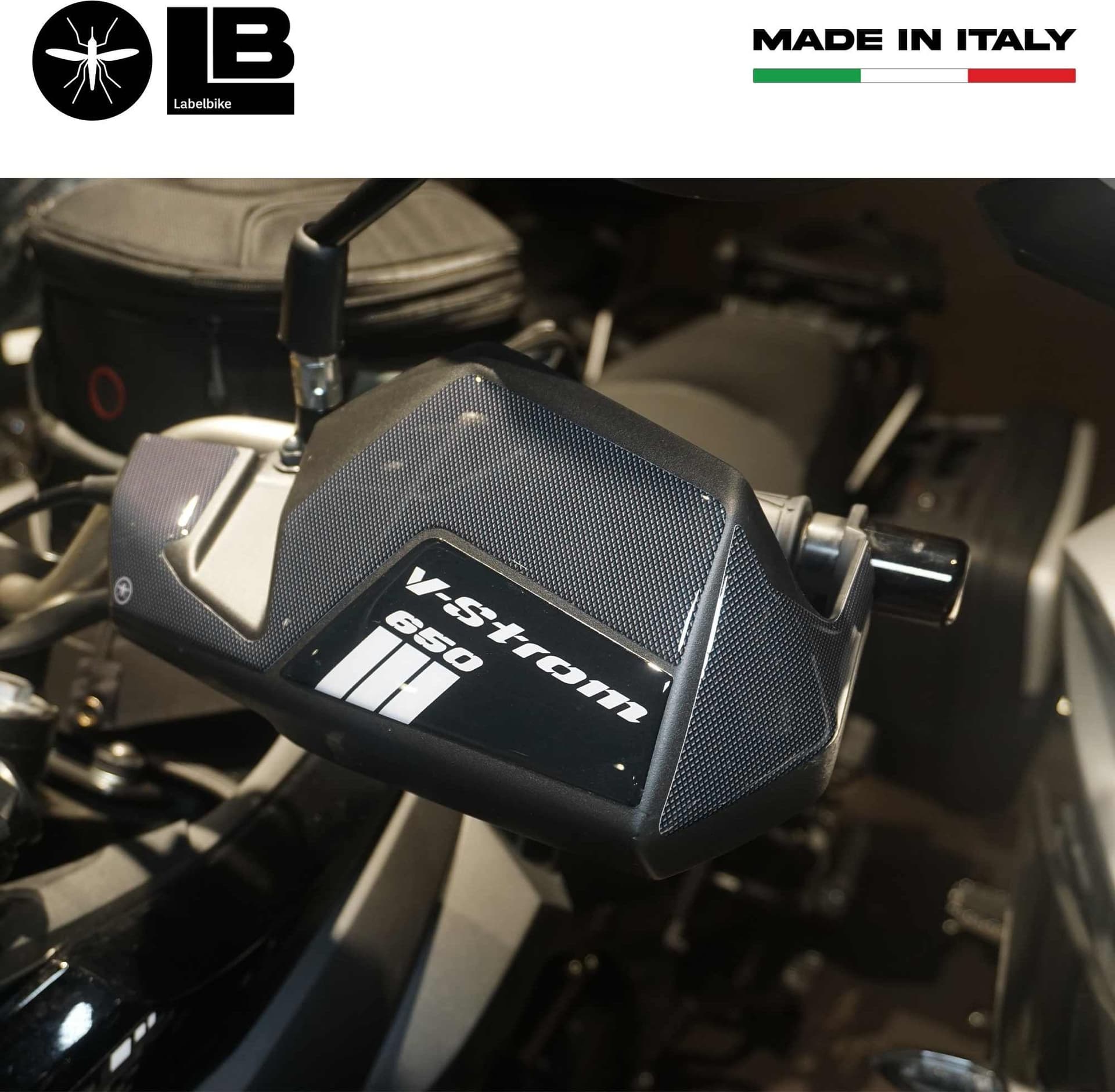 Adesivi 3D Protezioni Paramani moto compatibile con Suzuki V-Strom 650 2017-2022 in Decalcomanie adesivi e magneti LabelBike - Bibbiano, commercioVirtuoso.it