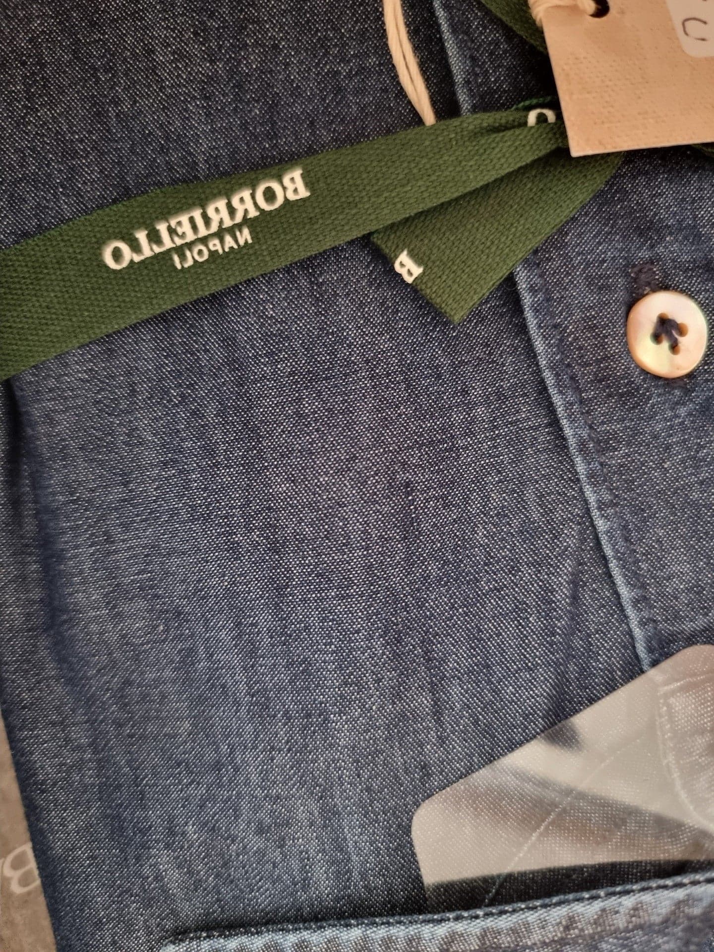Camicia uomo Borriello - Collo francese - denim in Camicie casual Couture - Sestu, commercioVirtuoso.it