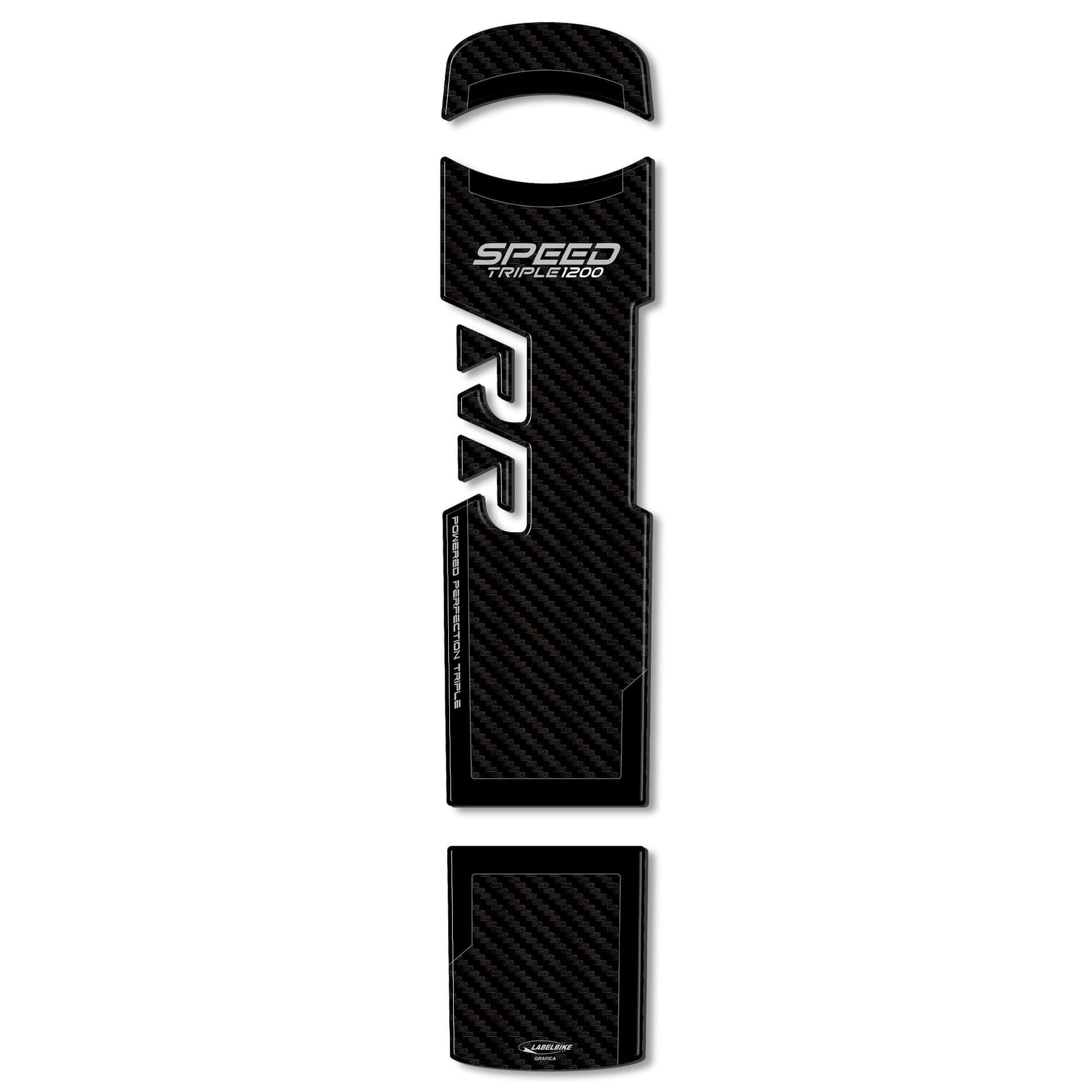 Adesivo 3D Kit serbatoio compatibile con Triumph Speed Triple 1200 RR in Decalcomanie adesivi e magneti LabelBike - Bibbiano, commercioVirtuoso.it