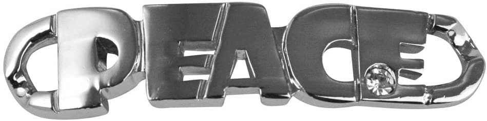 RAYHER - SHOE-CHARMS "PEACE" 51x11MM - CON CLIP 11MM in Charm decorativi Stockdoc - Terni, commercioVirtuoso.it