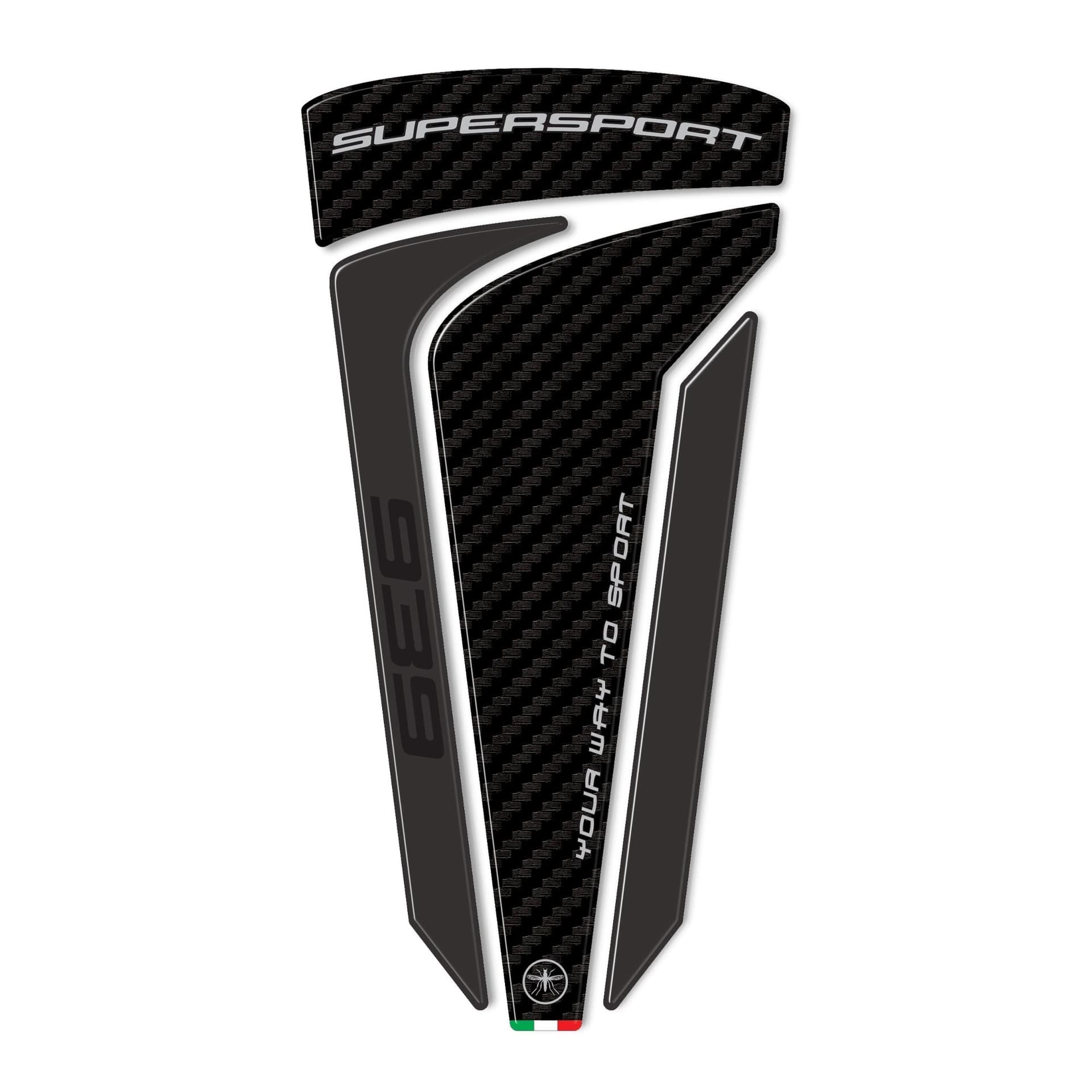 Adesivo 3D Paraserbatoio compatibile con Moto Ducati Supersport 939 2017-2020 in Decalcomanie adesivi e magneti LabelBike - Bibbiano, commercioVirtuoso.it