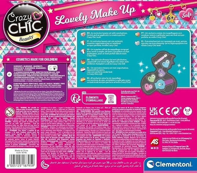 Clementoni - Trousse Trucchi Bambina Crazy Chic 18795 in Trucchi Centro Bimbo - Siderno, commercioVirtuoso.it