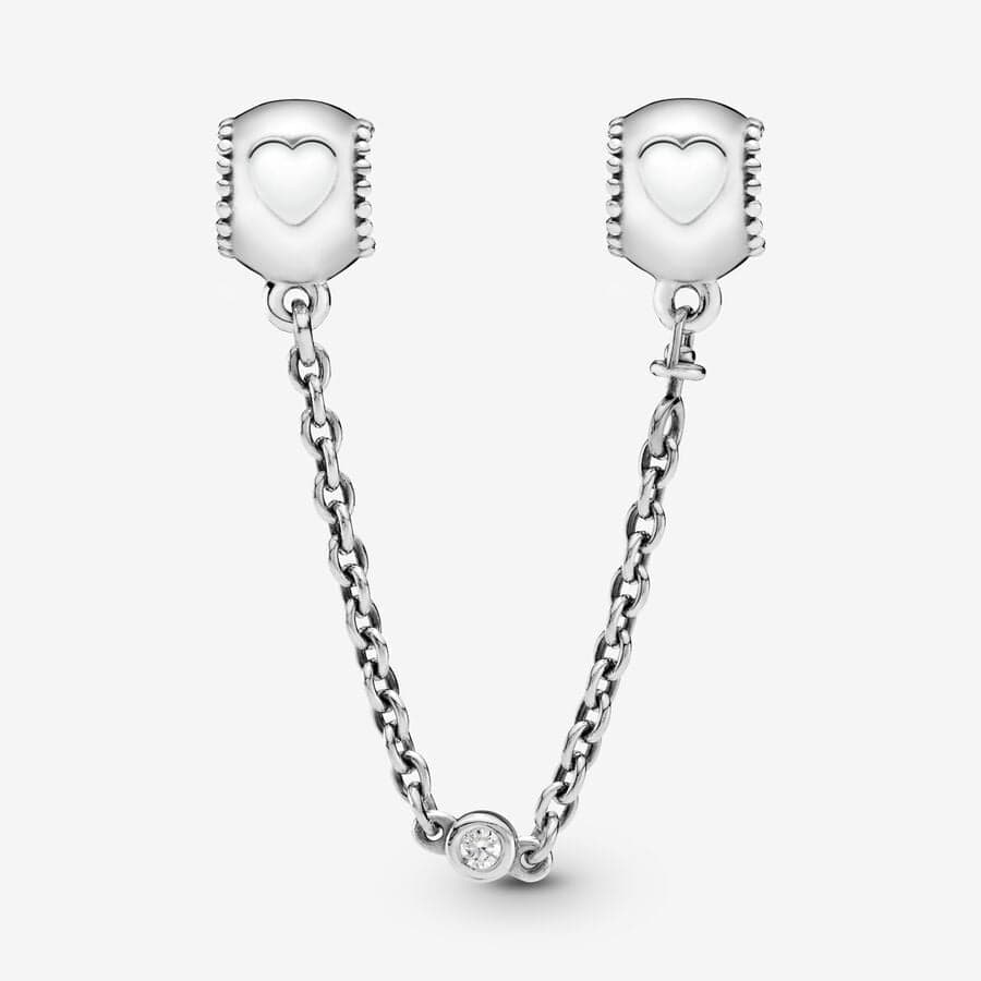 Pandora - Catena di Sicurezza Cuori in Rilievo in Bead Charm Alba Gioielli - Casoria, commercioVirtuoso.it