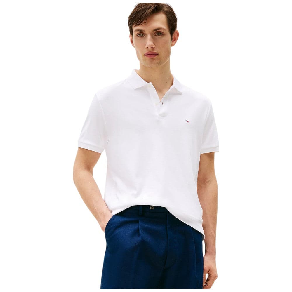 Tommy Hilfiger maglietta polo bianca MW0MW35585YBR Polo Tommy Hilfiger