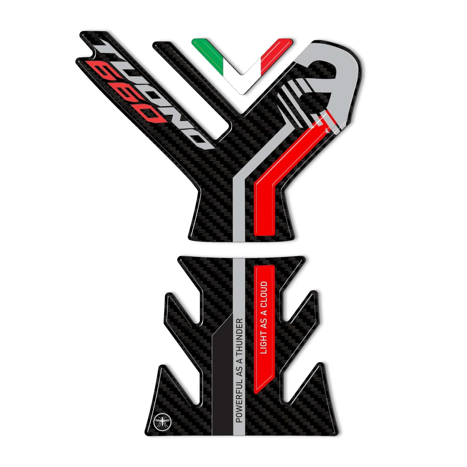 Adesivo 3D Protezione Paraserbatoio compatibile con Aprilia Tuono 660 2021-2023 in Decalcomanie adesivi e magneti LabelBike - Bibbiano, commercioVirtuoso.it
