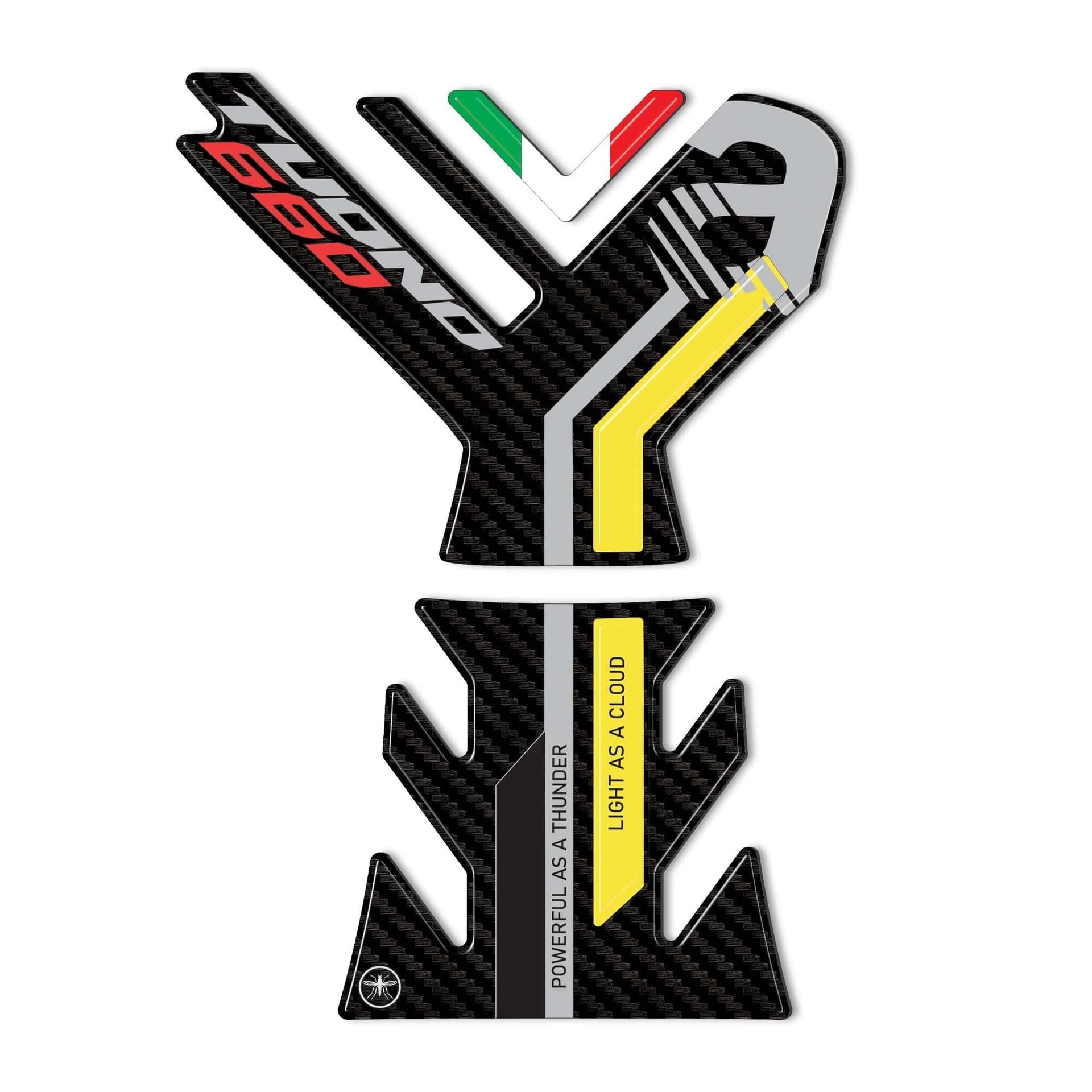 Adesivo 3D Protezione Paraserbatoio compatibile con Aprilia Tuono 660 2021-2023 in Decalcomanie adesivi e magneti LabelBike - Bibbiano, commercioVirtuoso.it