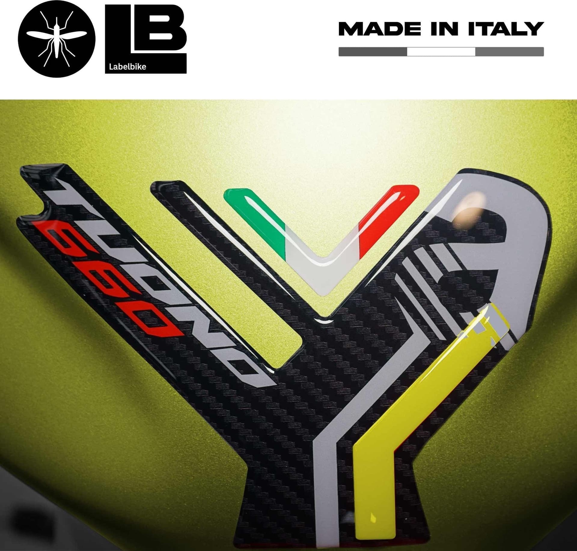Adesivo 3D Protezione Paraserbatoio compatibile con Aprilia Tuono 660 2021-2023 in Decalcomanie adesivi e magneti LabelBike - Bibbiano, commercioVirtuoso.it