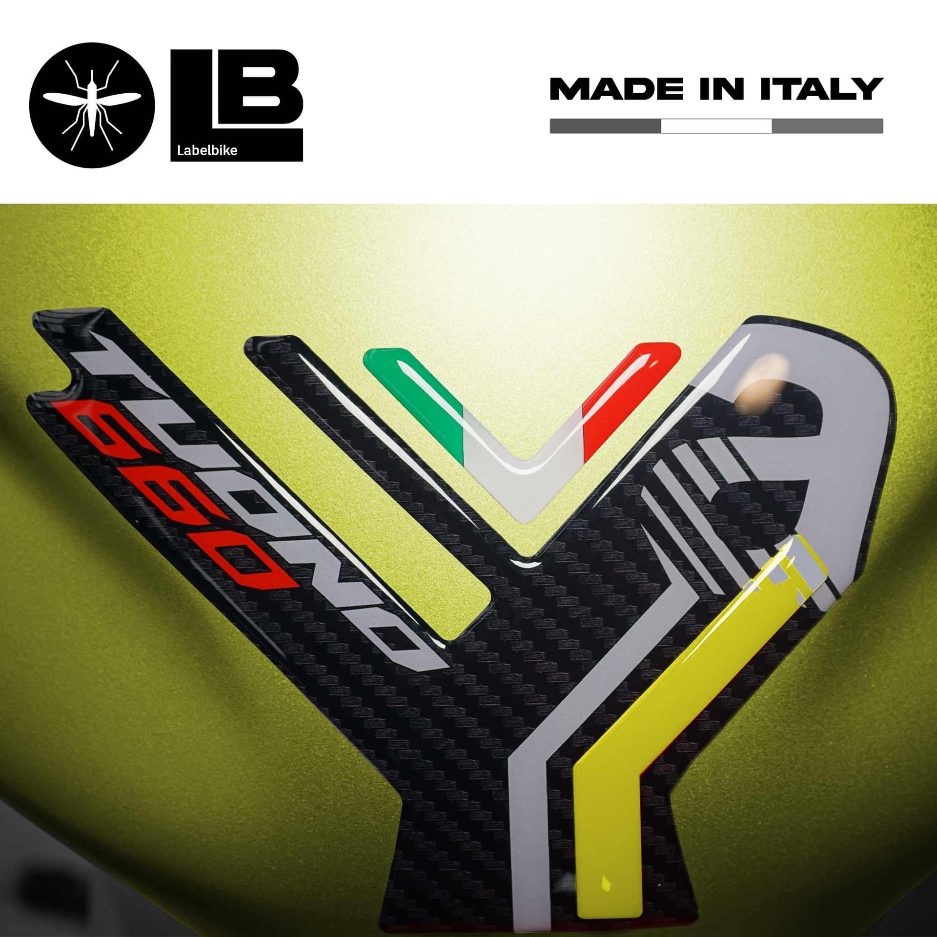 Adesivo 3D Protezione Paraserbatoio compatibile con Aprilia Tuono 660 2021-2023 in Decalcomanie adesivi e magneti LabelBike - Bibbiano, commercioVirtuoso.it