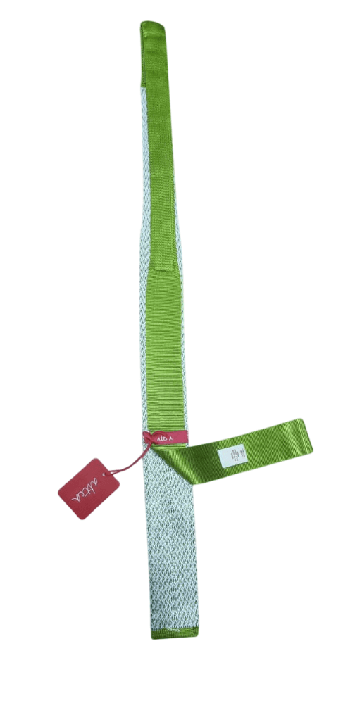 Cravatta uomo Altea - Maglia di seta verde/bianco in Cravatte Couture - Sestu, commercioVirtuoso.it