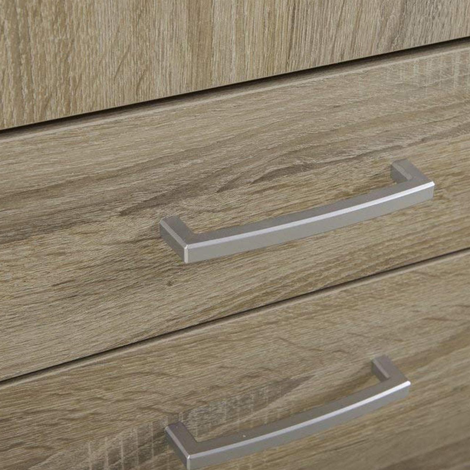 ARMADIO LEGNO 2 ANTE CON CASSETTIERA CASSETTI ROVERE ARMADIETTO PORTABITI SCARPIERA