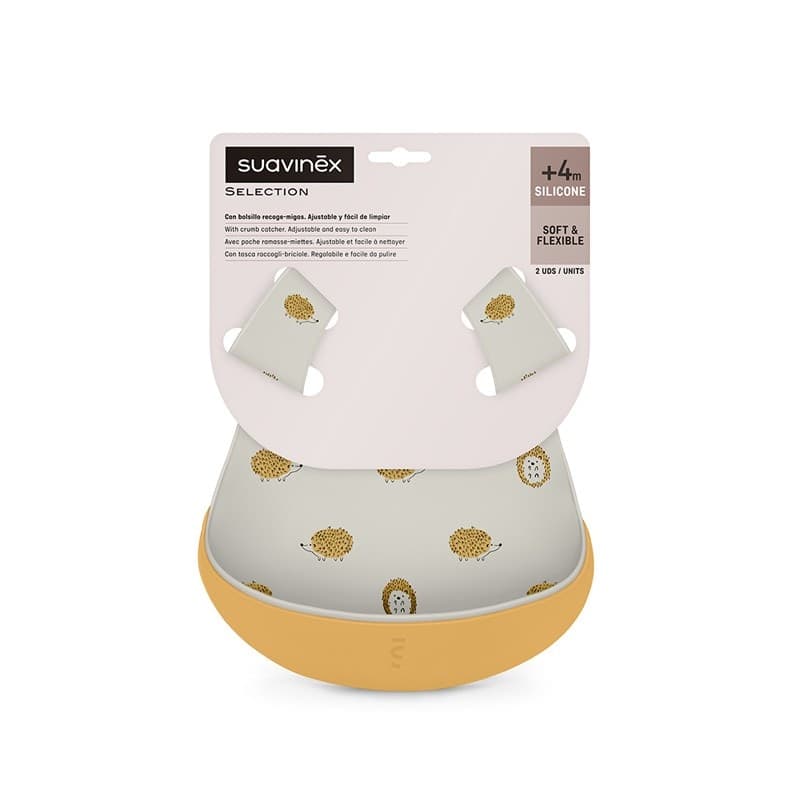 Suavinex Bavaglino Silicone Bipack 2 Pezzi in Bavaglini per allattamento Centro Bimbo - Siderno, commercioVirtuoso.it