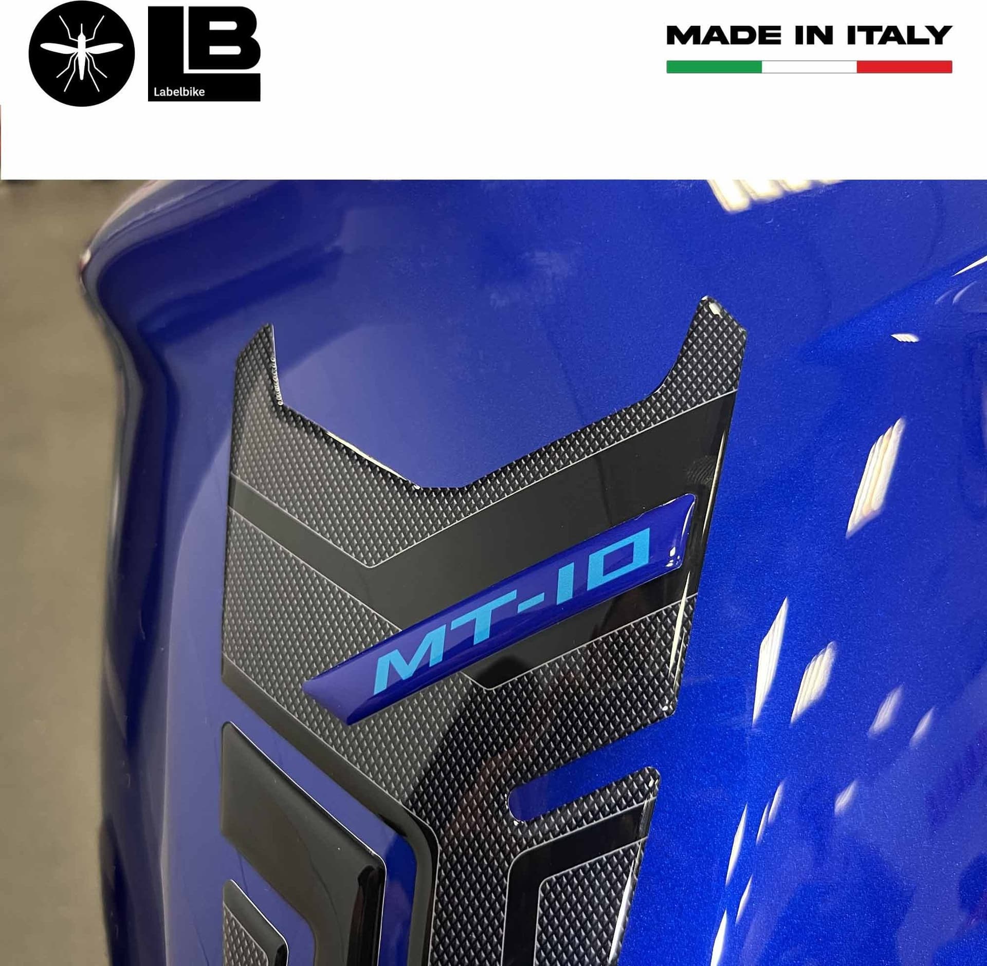 Adesivo 3D Protezione Paraserbatoio moto compatibile con Yamaha MT-10 SP 2022-23 in Decalcomanie adesivi e magneti LabelBike - Bibbiano, commercioVirtuoso.it