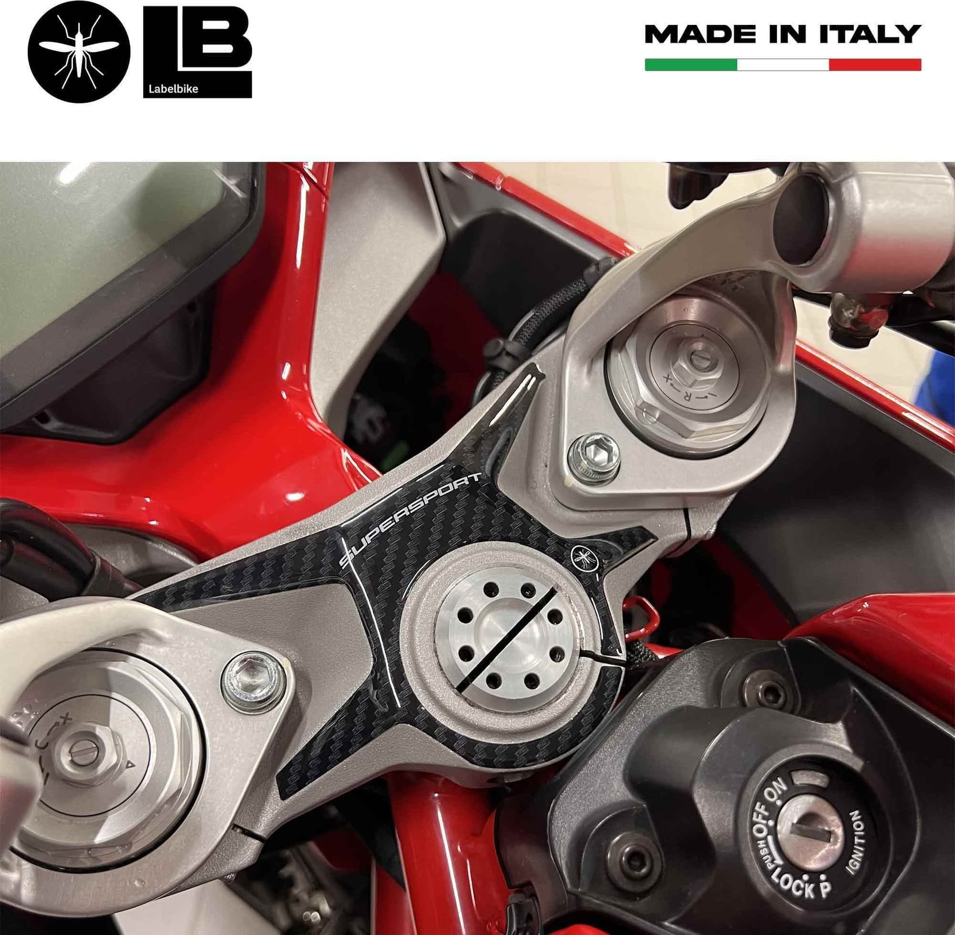 Adesivo 3D Protezione Piastra Forcella compatibile con Moto Ducati Supersport in Decalcomanie adesivi e magneti LabelBike - Bibbiano, commercioVirtuoso.it
