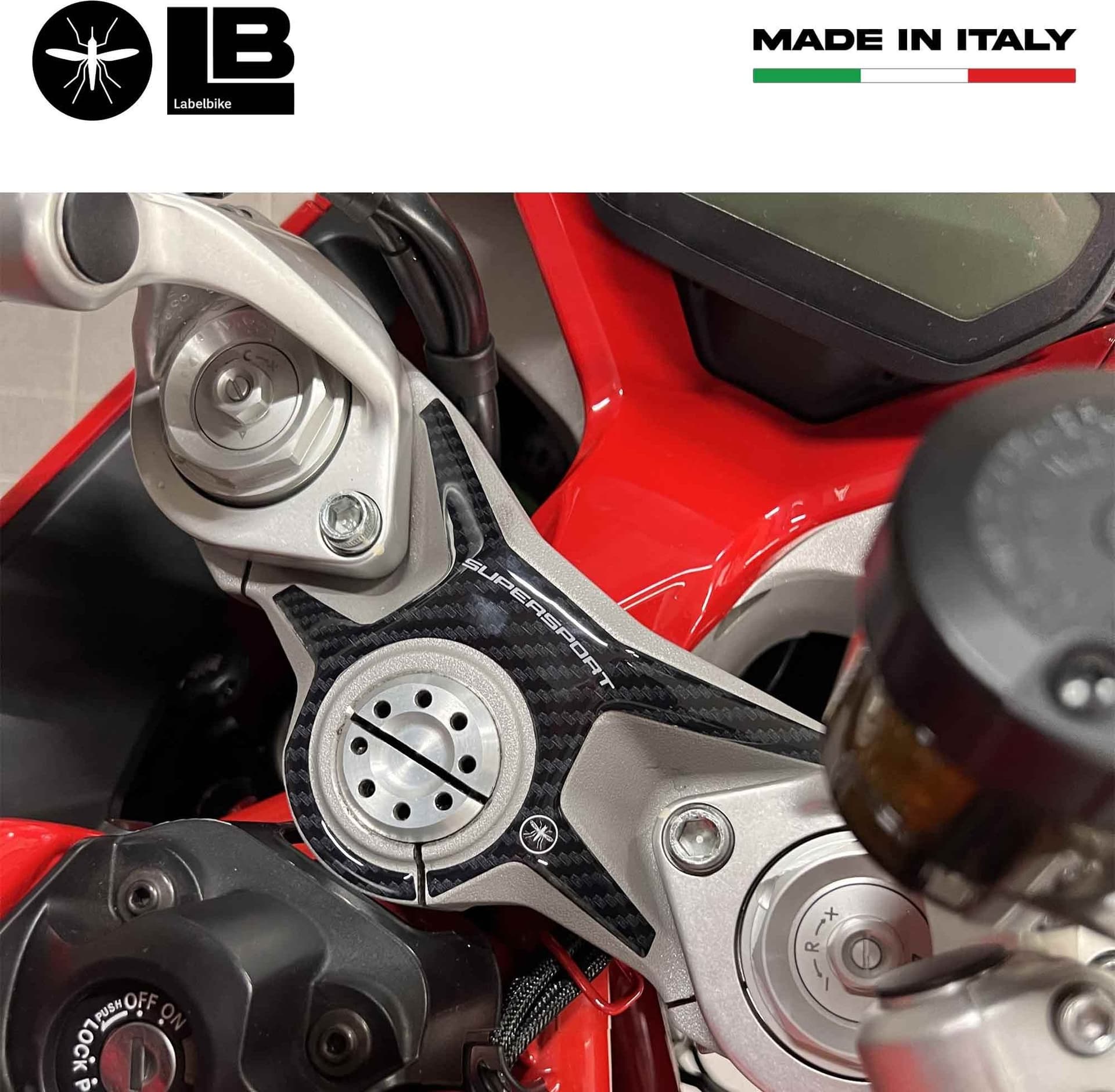 Adesivo 3D Protezione Piastra Forcella compatibile con Moto Ducati Supersport in Decalcomanie adesivi e magneti LabelBike - Bibbiano, commercioVirtuoso.it