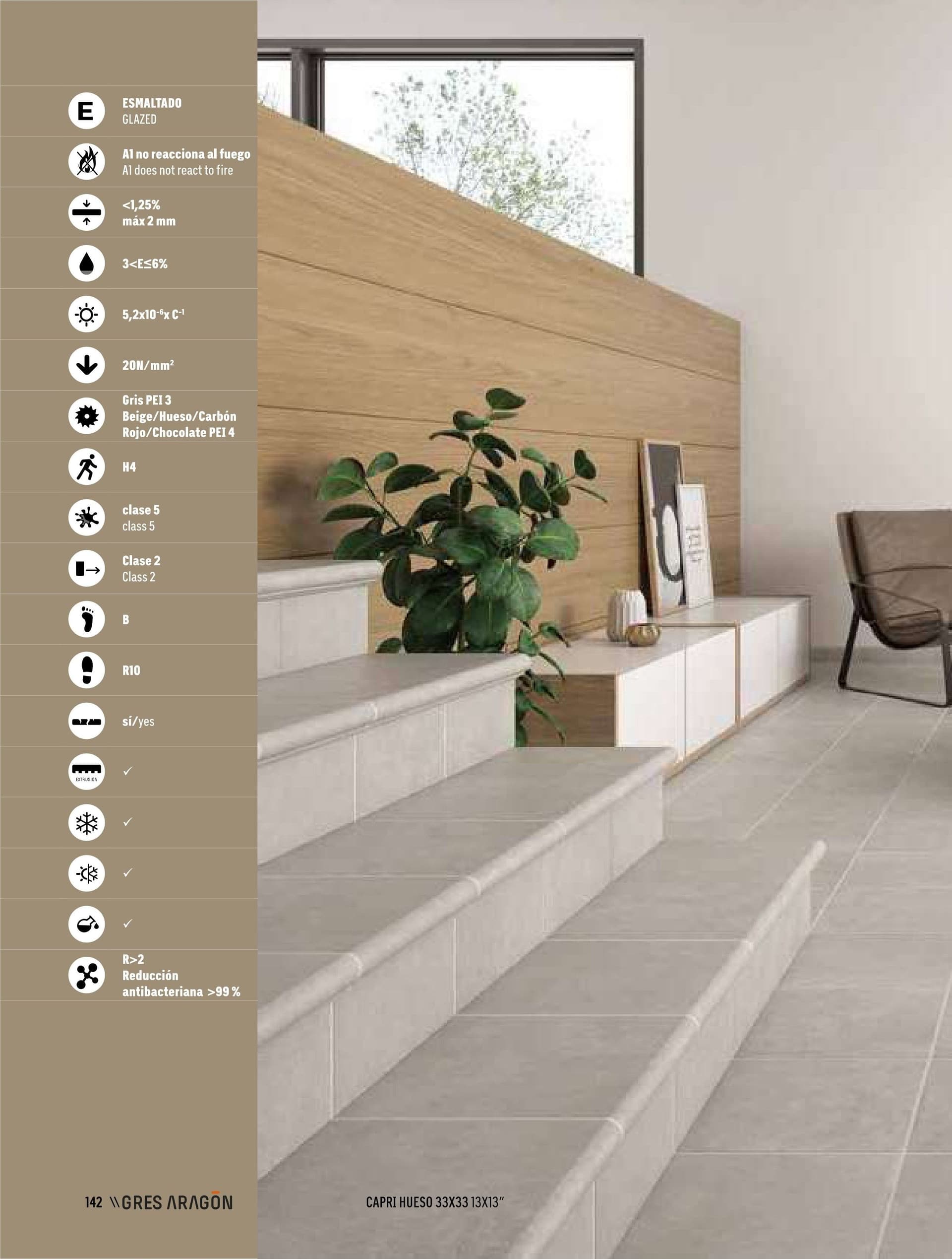 Battiscala destro klinker per serie Capri colore Beige - 1pz in Pagliette e spazzole per pulire Aloiserw.com - Altomonte, commercioVirtuoso.it