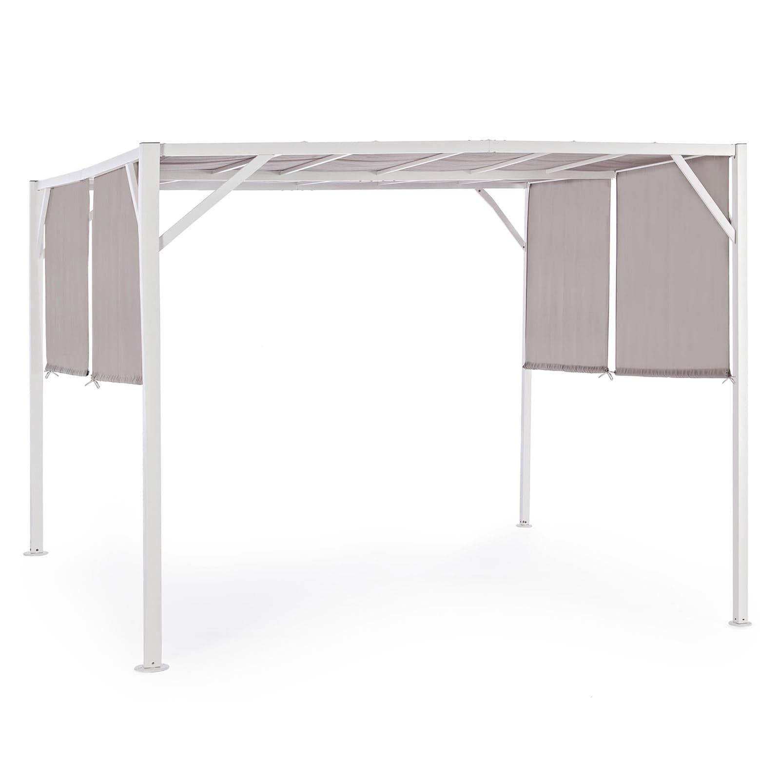 Telo di ricambio per gazebo "Cipro" 3 x 3 mt copertura in poliestere pergolato moderno - 6