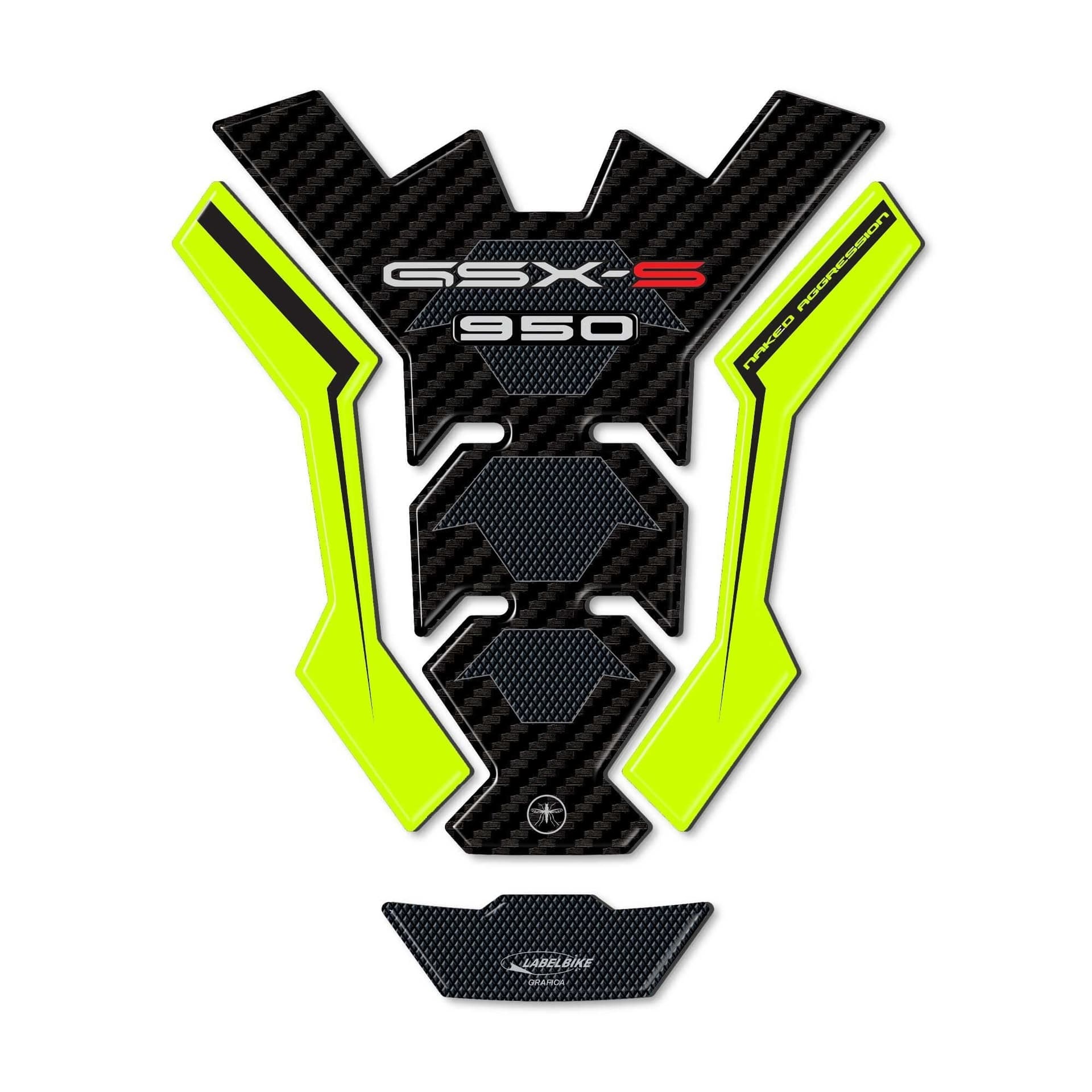 Adesivo 3D Protezione serbatoio compatibile con Suzuki GSX-S 950 dal 2021-2023 in Decalcomanie adesivi e magneti LabelBike - Bibbiano, commercioVirtuoso.it