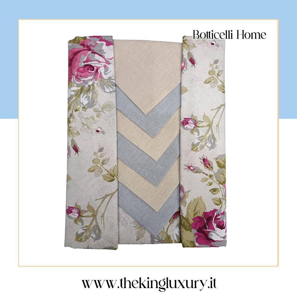 Tovaglia da Tavola Botticelli Procida X12 100% Cotone in Tovaglioli The King Luxury - San Marcellino, commercioVirtuoso.it