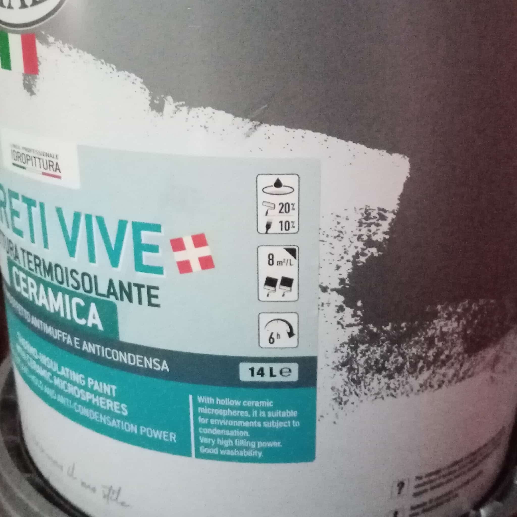 Tixe Pareti Vive 14lt pittura bianca opaca anticondensa termoisolante ceramica alto spessore con antimuffa lavabile per interni in Pittura per pareti Aloiserw.com - Altomonte, commercioVirtuoso.it