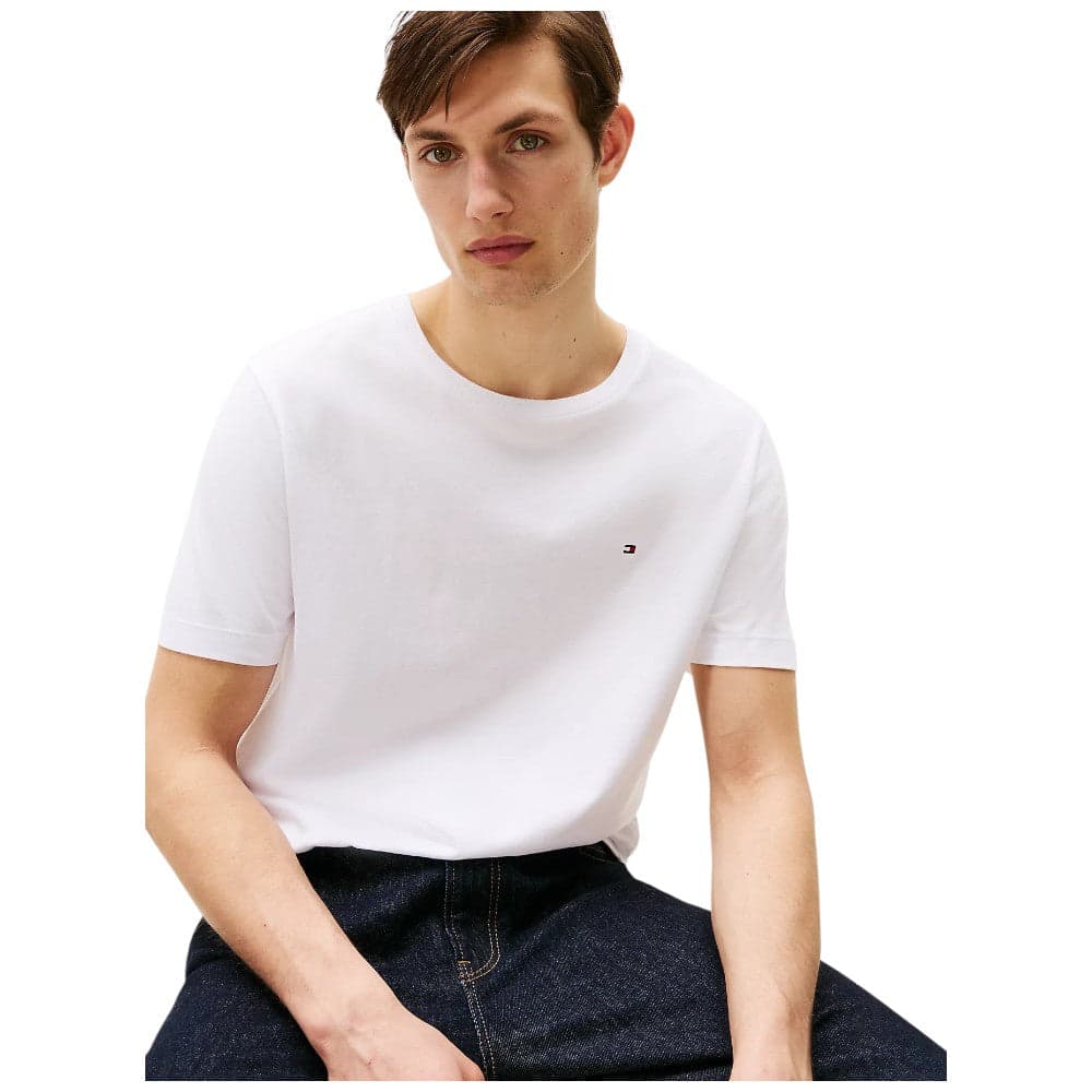 Tommy Hilfiger t-shirt bianca MW0MW37267YBR T-shirt Tommy Hilfiger