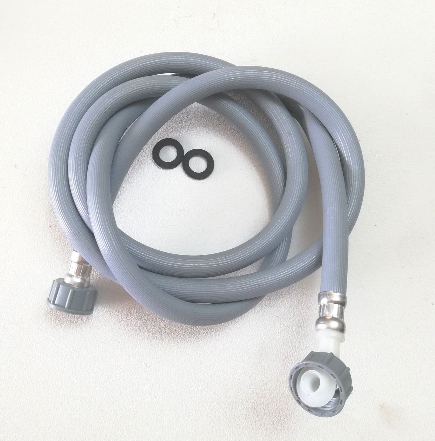 Tubo flessibile da 200cm in pvc per carico lavatrice con curvetta in Altri ricambi per lavatrici Aloiserw.com - Altomonte, commercioVirtuoso.it