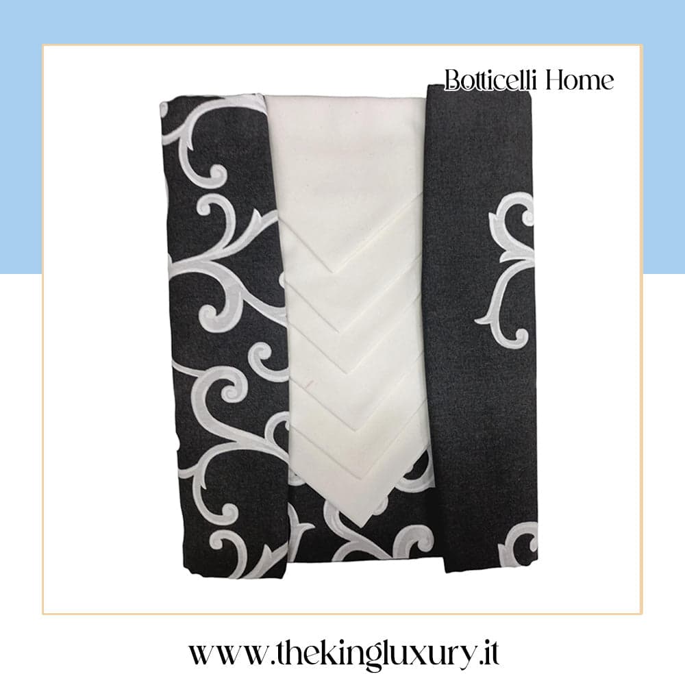 Tovaglia da Tavola Botticelli Procida X12 100% Cotone in Tovaglioli The King Luxury - San Marcellino, commercioVirtuoso.it