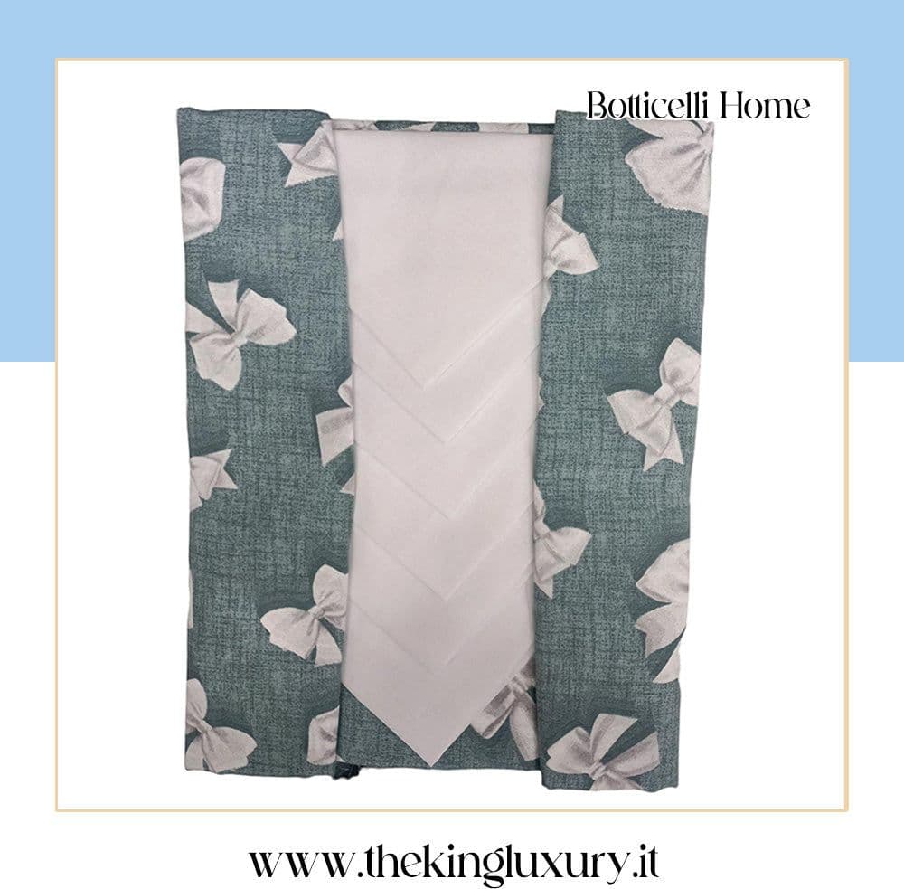 Tovaglia da Tavola Botticelli Procida X12 100% Cotone in Tovaglioli The King Luxury - San Marcellino, commercioVirtuoso.it