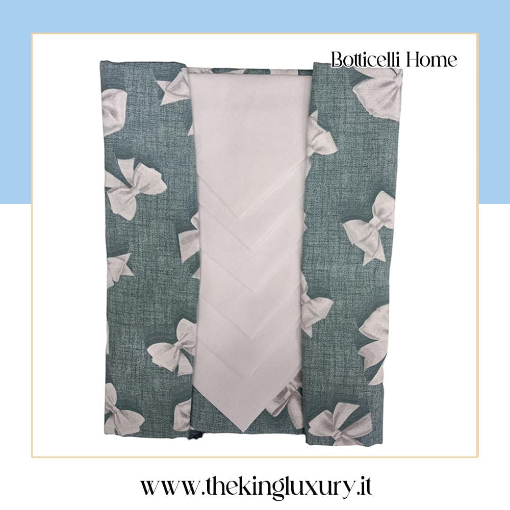 Tovaglia da Tavola Botticelli Procida X12 100% Cotone in Tovaglioli The King Luxury - San Marcellino, commercioVirtuoso.it
