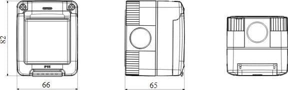 Gewiss IP55 contenitore 1P per apparecchi system protetto in Multiprese Aloiserw.com - Altomonte, commercioVirtuoso.it