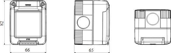 Gewiss IP55 contenitore 2P per apparecchi system protetto in Multiprese Aloiserw.com - Altomonte, commercioVirtuoso.it