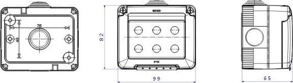 Gewiss IP55 contenitore 3P per apparecchi system protetto in Multiprese Aloiserw.com - Altomonte, commercioVirtuoso.it
