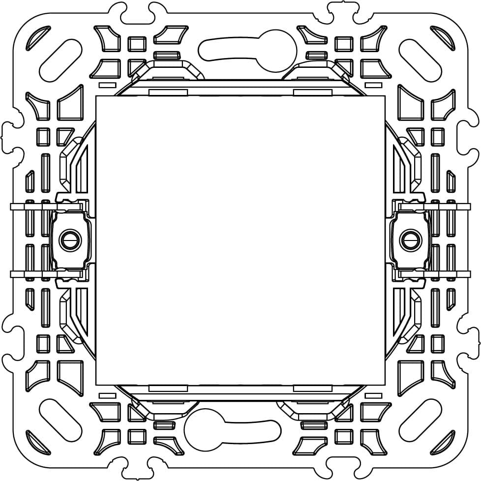 Vimar supporto 2 moduli con griffe per scatole da incasso ø 60 mm componibile con interasse 71 mm in Placche combinate interruttori e prese Aloiserw.com - Altomonte, commercioVirtuoso.it