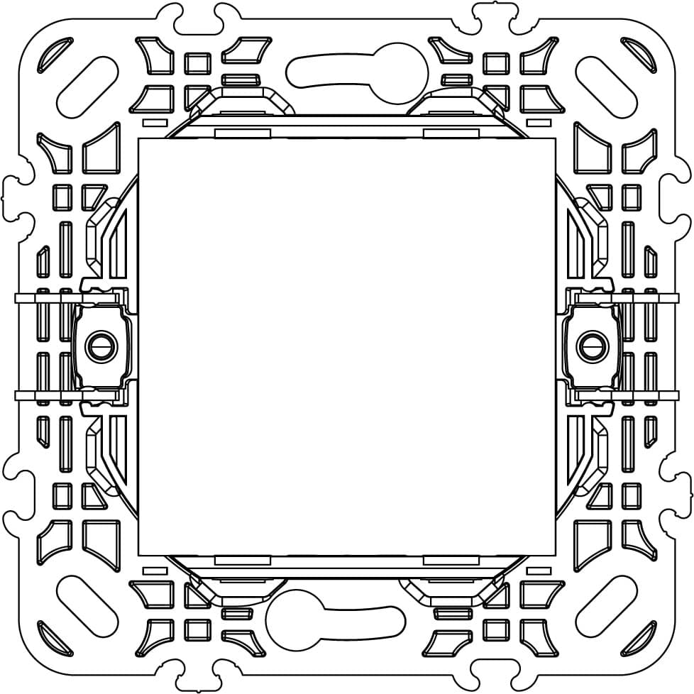 Vimar supporto 2 moduli con griffe per scatole da incasso ø 60 mm componibile con interasse 71 mm in Placche combinate interruttori e prese Aloiserw.com - Altomonte, commercioVirtuoso.it
