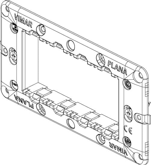 Vimar supporto 4 moduli con viti per scatole 4 moduli tipo 504 in Placche combinate interruttori e prese Aloiserw.com - Altomonte, commercioVirtuoso.it