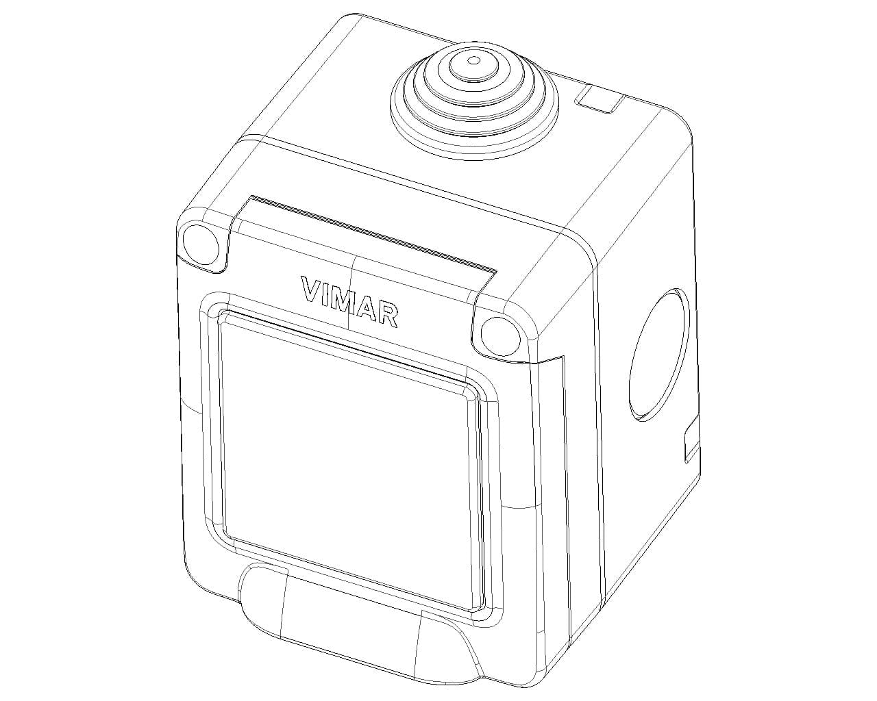 Vimar IP55 contenitore stagno 1P protetto per serie civili Eikon Arkè e Plana in Scatole superficiali Aloiserw.com - Altomonte, commercioVirtuoso.it