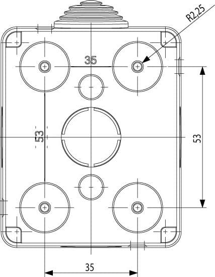 Vimar IP55 contenitore stagno 2P protetto per serie civili Eikon Arkè e Plana in Scatole superficiali Aloiserw.com - Altomonte, commercioVirtuoso.it